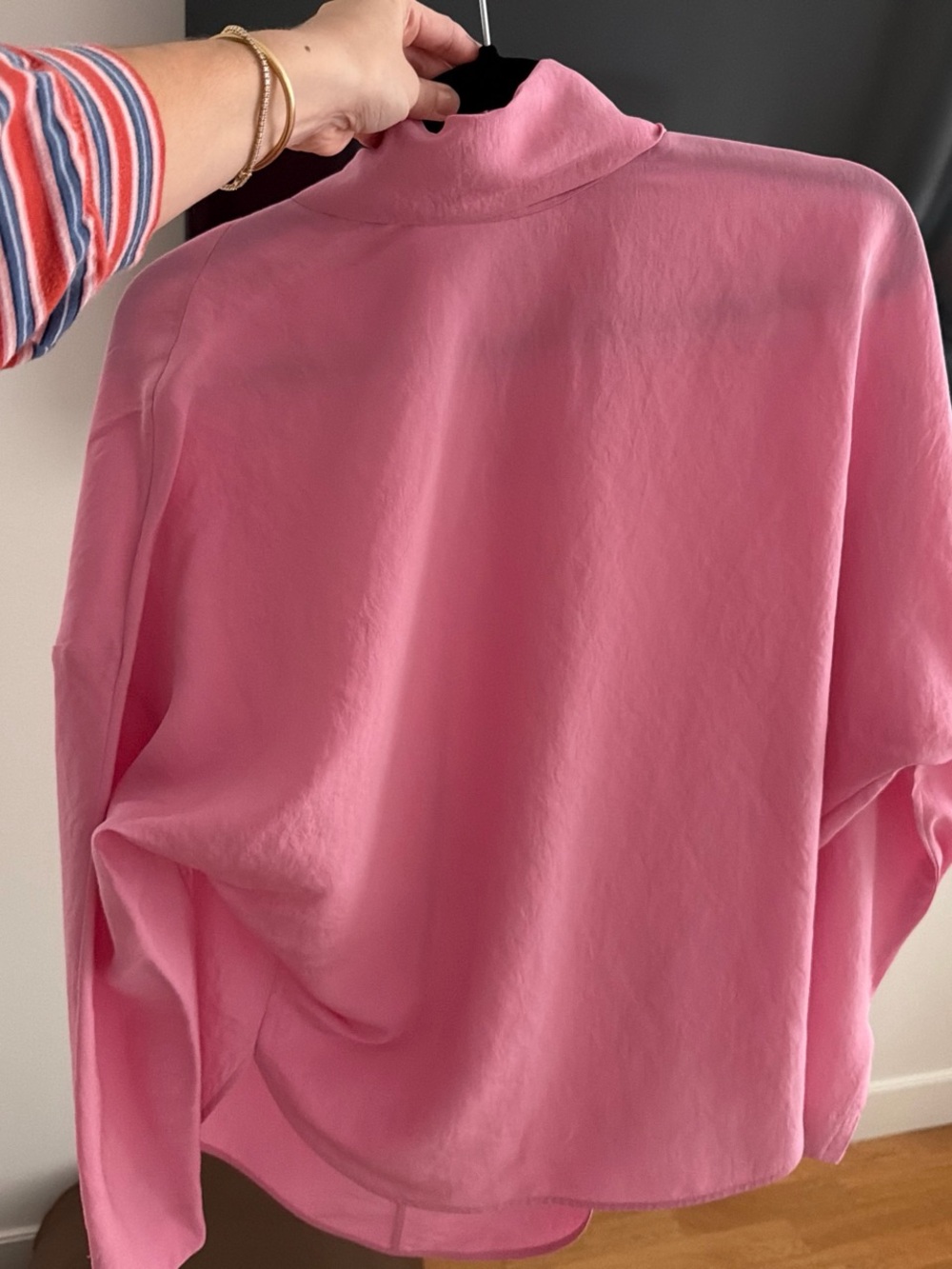 Cos Pink Mock Neck Women's Top